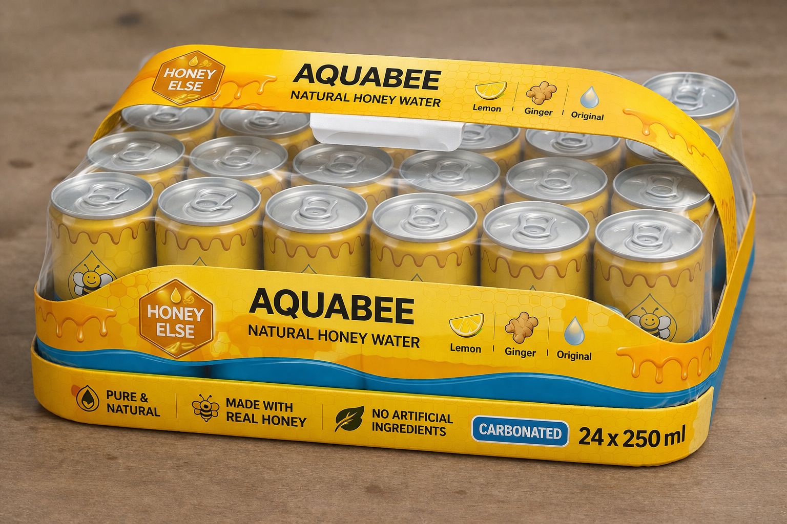 AquaBee Honey Water Gold – Ginger 250 ml