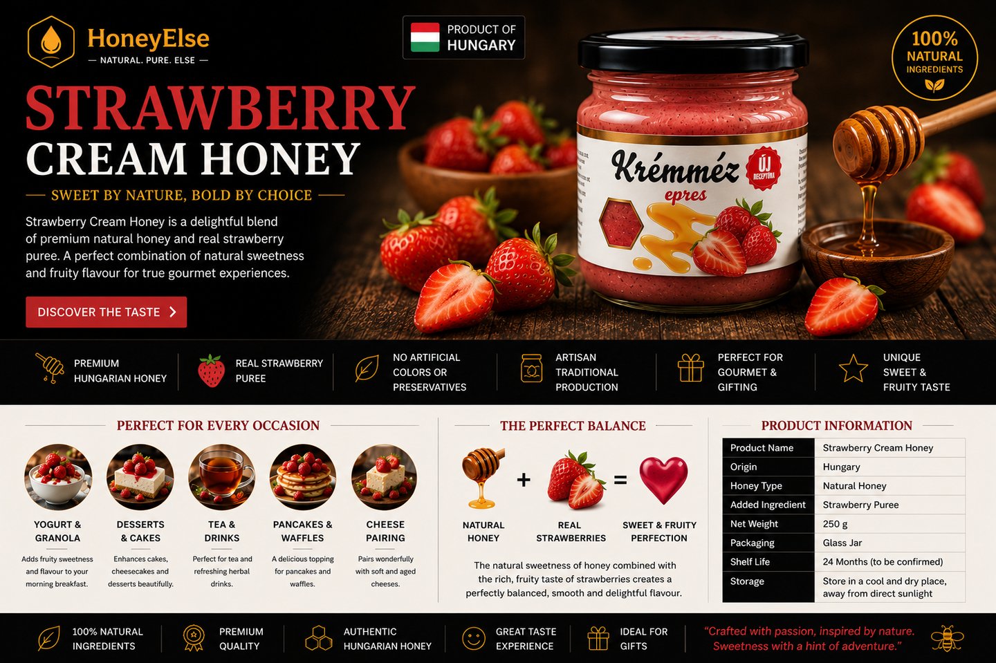 Strawberry Honey 250 g